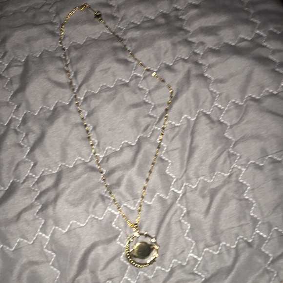 Planet Saturn orbiting the moon necklace - Picture 4 of 4